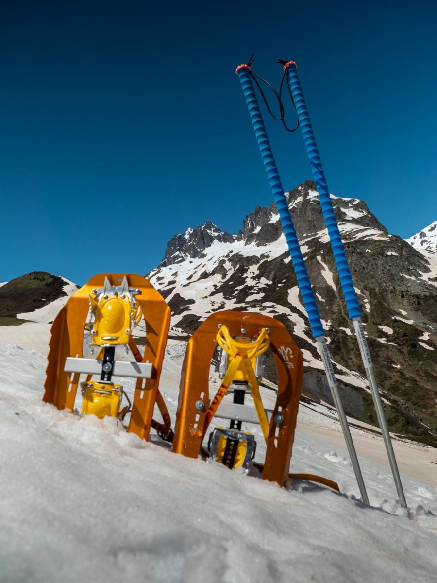 Raquette à neige adaptable sur toute chaussure de randonnée ou de ski : la SnowPlak Trek